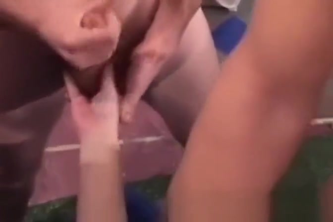 Kinky jock trio gangbangs lusty vixen in workshop