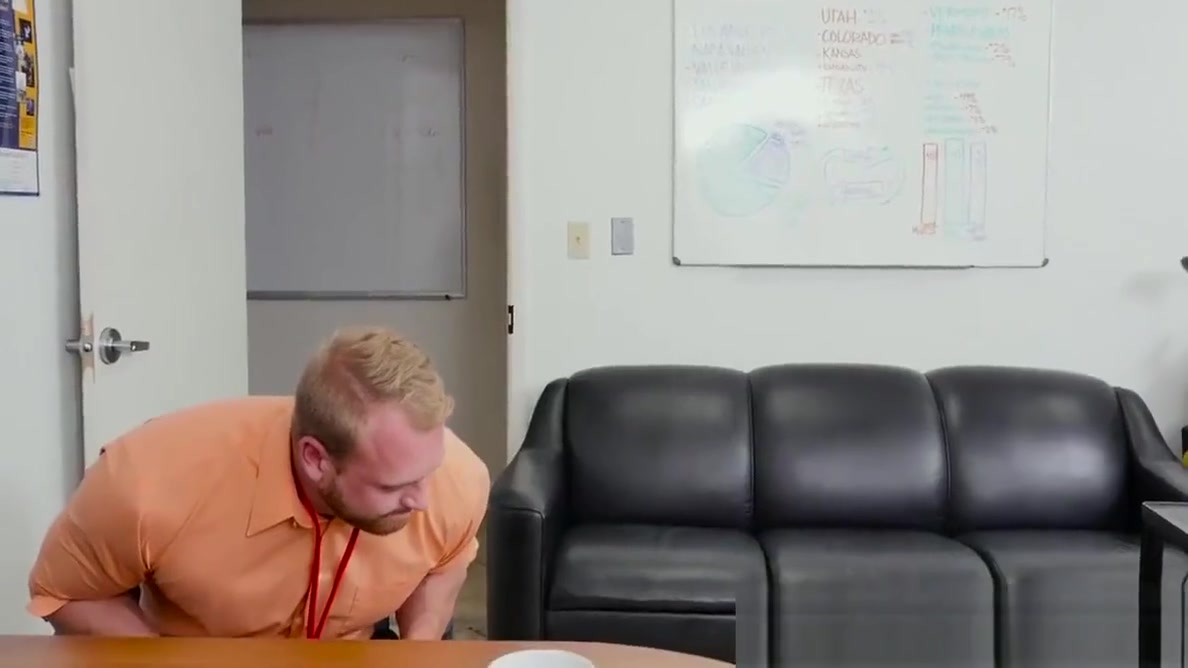 Office hunk rammed after an important meeting