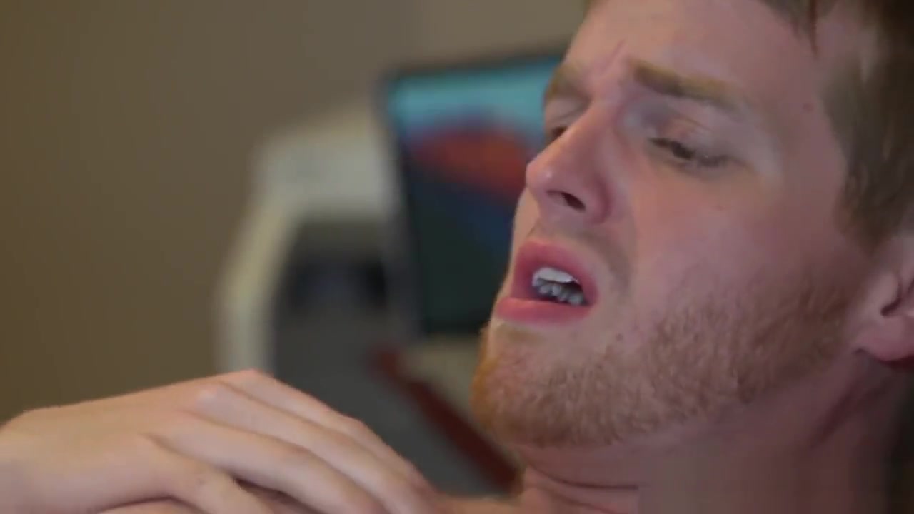 Muscular straight mature assfucking in office