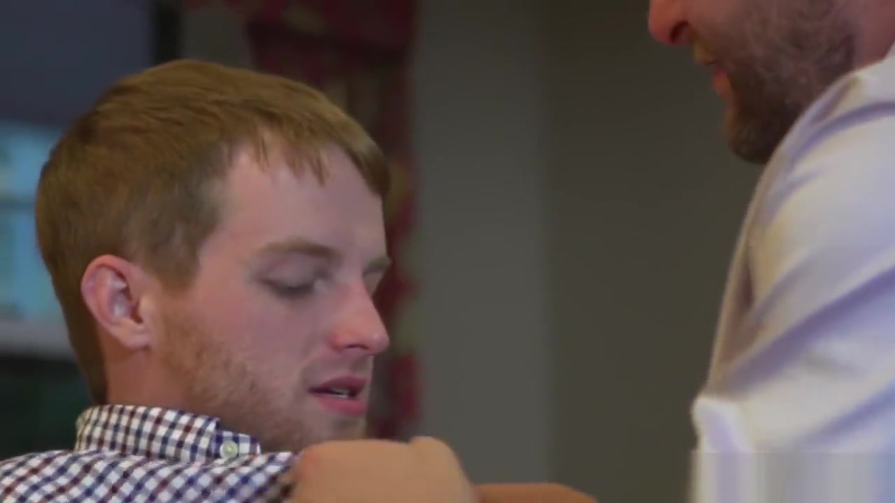 Muscular straight mature assfucking in office