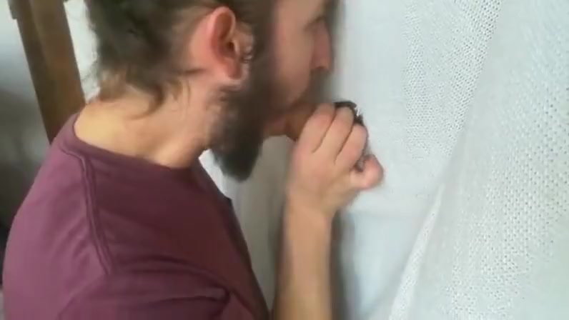 Gay Blowjob Through Gloryhole
