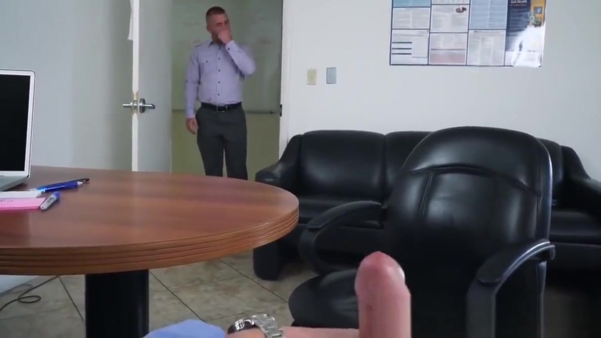 POV anal ass destruction with a hot young office stud