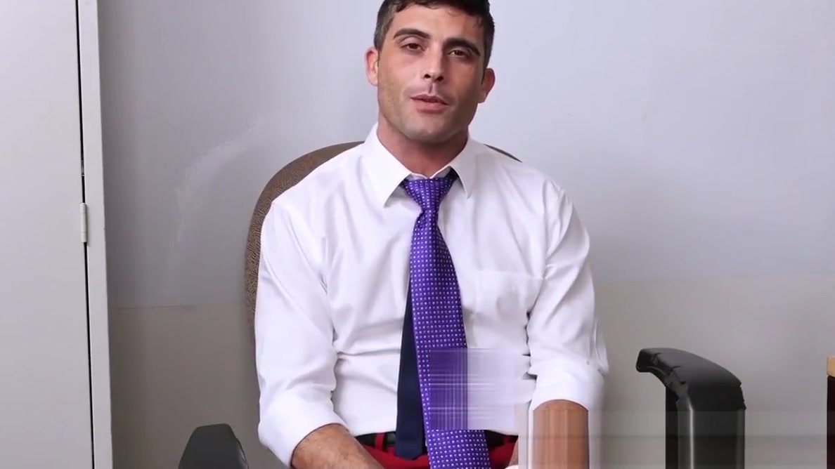 Three office studs are having a post work ass pounding party