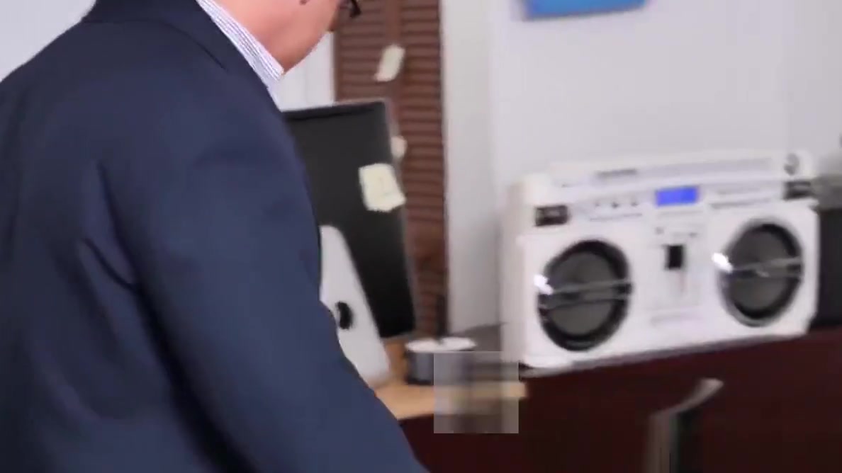 Three office studs are having a post work ass pounding party