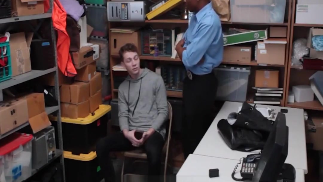 Straight White Shoplifter Fucked By Black Gay Officer