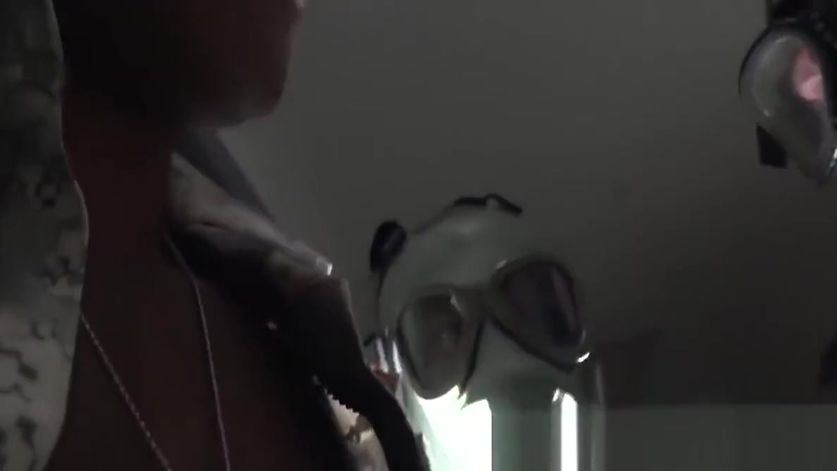 Military guys are banging each other in the shower room