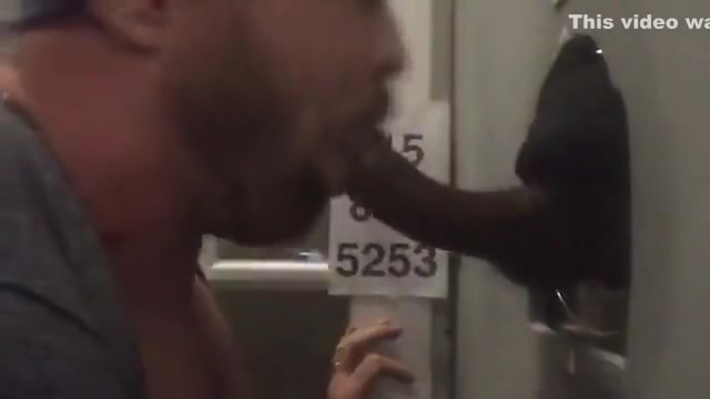 Curved Up Black Cock Gets Sucked-Off at Philadelphia Glory Hole