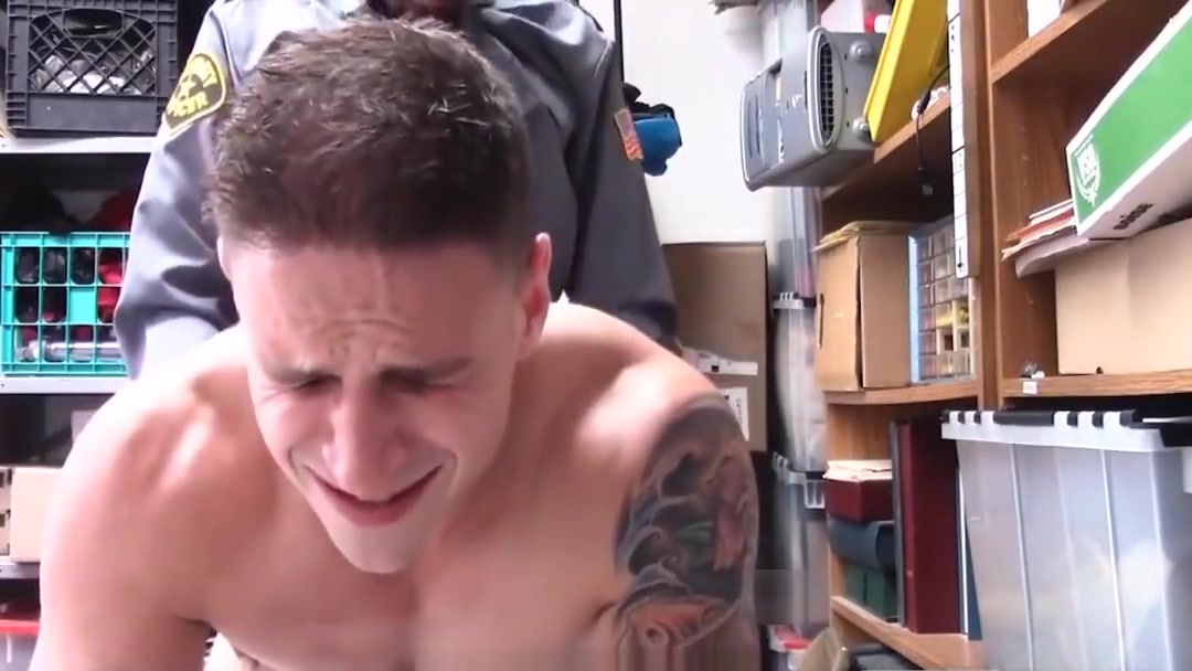 Straight White Jock Shoplifter Fucked By Gay Black Officer