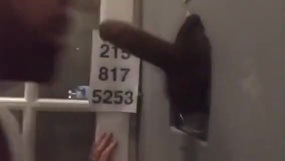 Rock Hard Black Dick Busts at Philadelphia Glory Hole