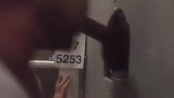 Rock Hard Black Dick Busts at Philadelphia Glory Hole