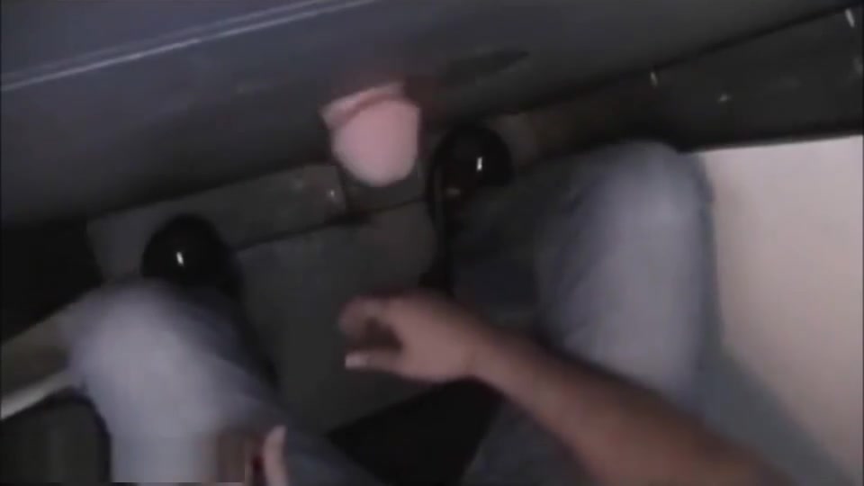 Two Big Dicked Men get sucked off through the Private Gloryhole