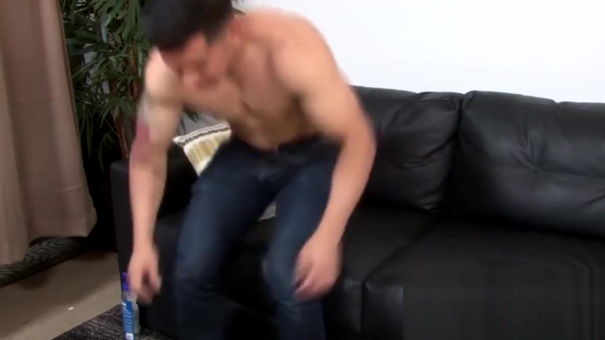 Good looking army dude strips and plays with his hard dick