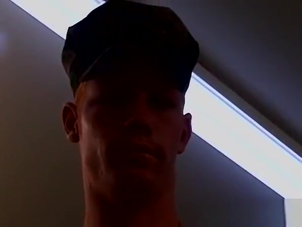 Young military studs sucked off by masked perv