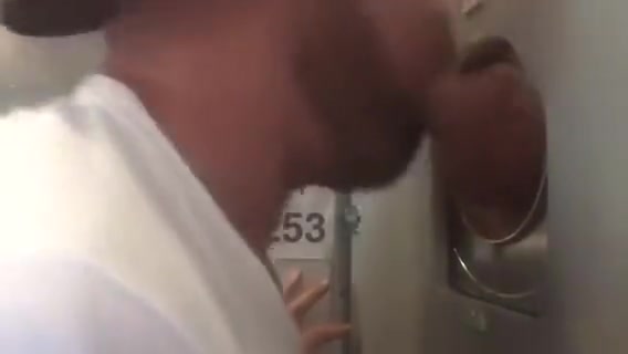 White Cock Pumps Out Load at Philadelphia Gloryhole