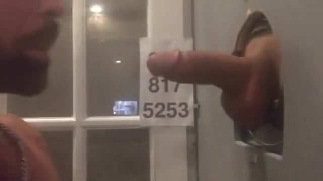 Thick White Cock Squirts a Load at Philadelphia Gloryhole Cocksucker