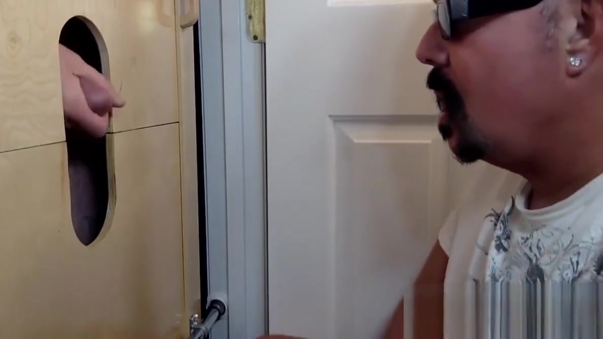 Sucking Tattooed Step daddy At The Gloryhole