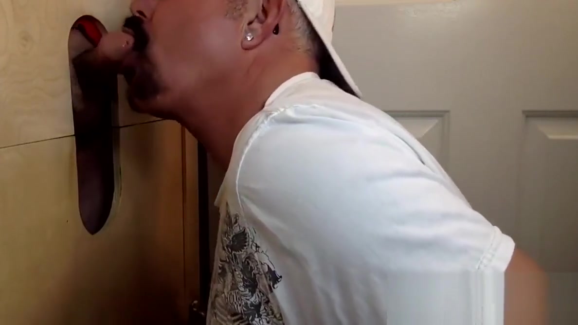 Sucking Tattooed Step daddy At The Gloryhole