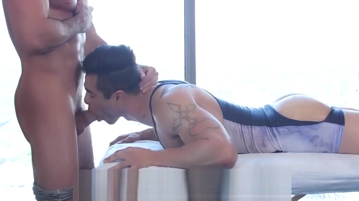 GayRoom Sloppy big dick MASSAGE ASS POUNDING