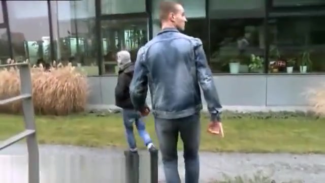Public dick grab videos and men pissing nude out in public gay Out In