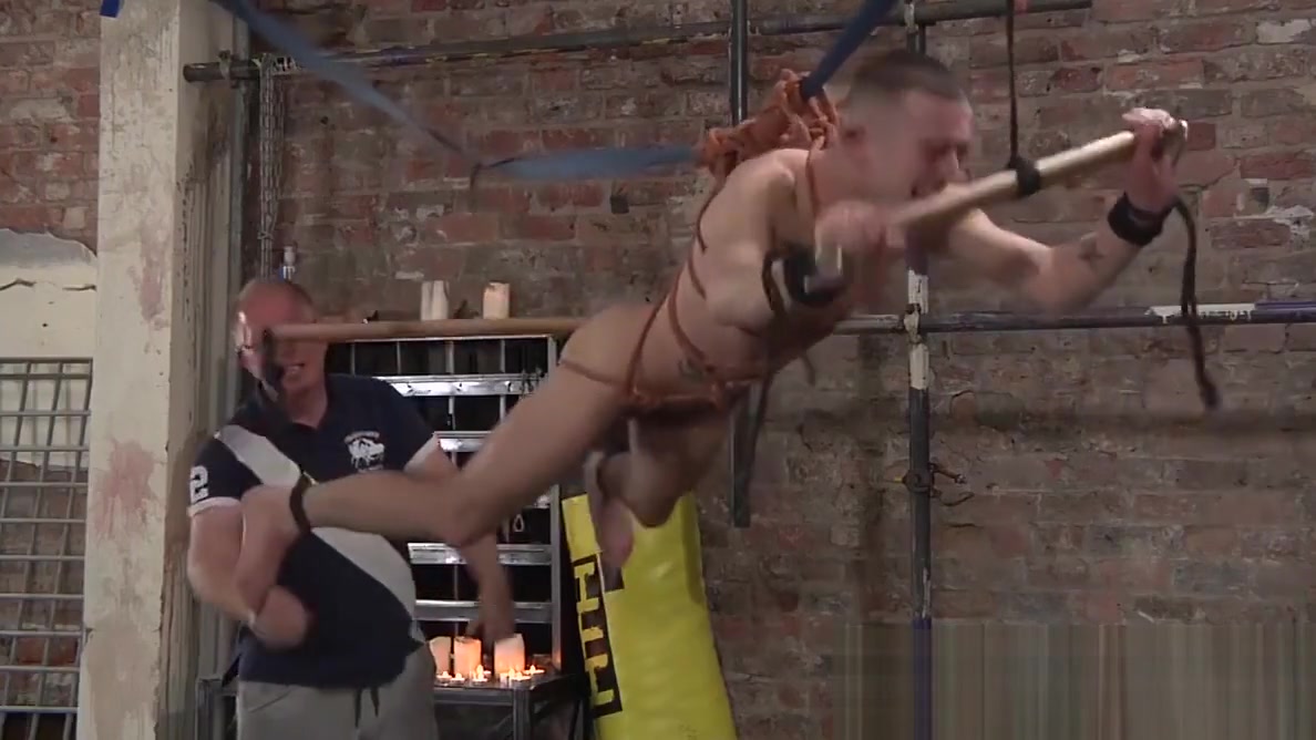 Kinky master Sebastian works his magic on suspended sub
