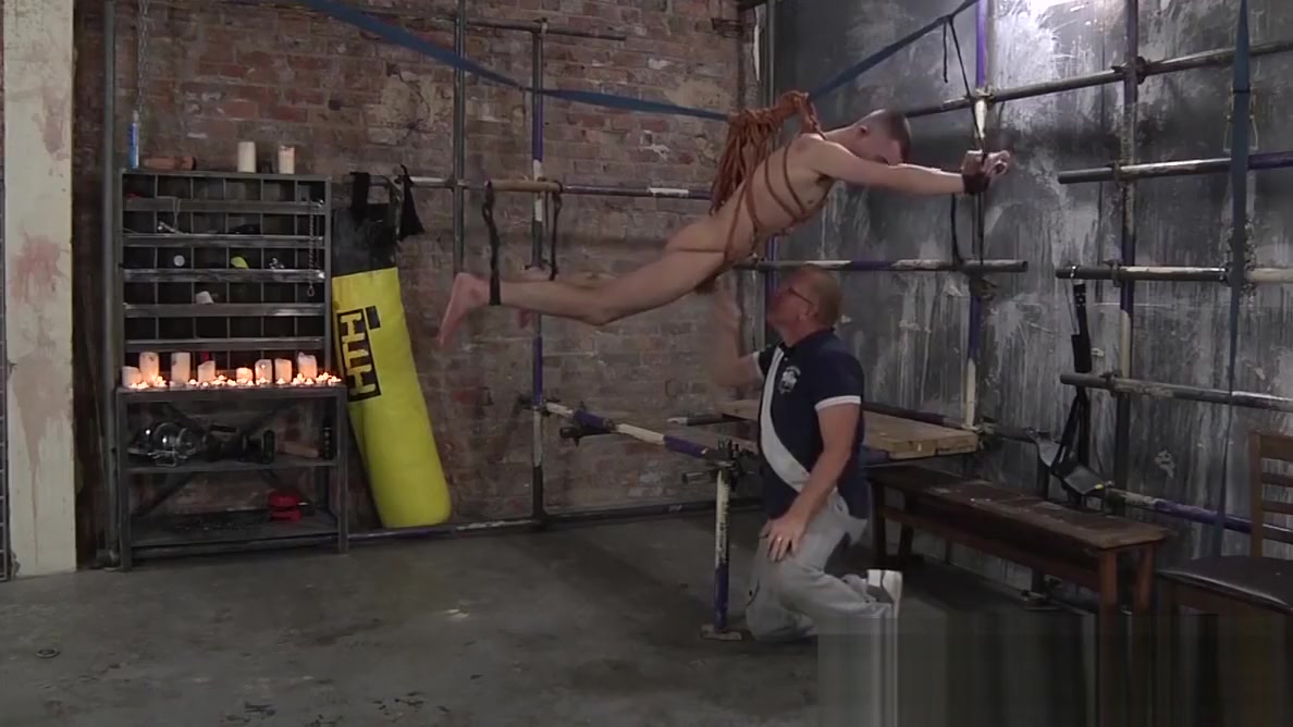 Kinky master Sebastian works his magic on suspended sub