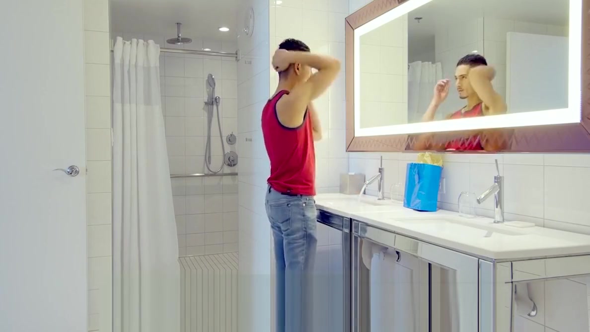 ShowerBait Str8 guy gagged by gay friend