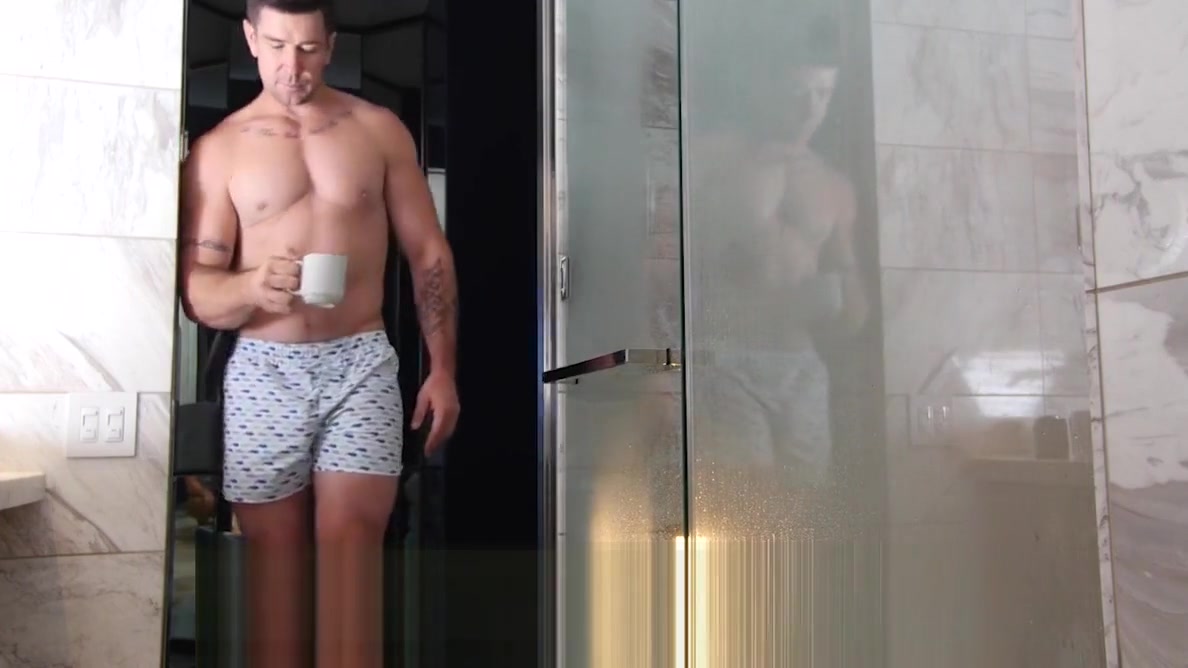 ShowerBait Str8 guy spied on and shower fucked