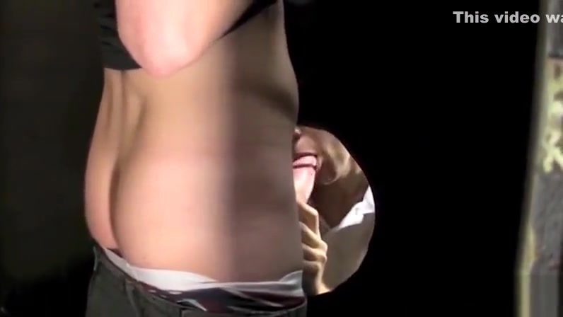 Freaky twinks bare fuck in the glory hole room and jizz