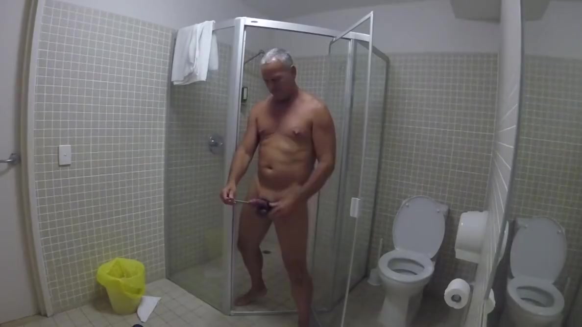 public shower piss and urethra play
