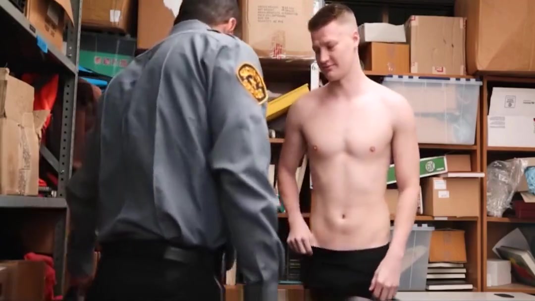 Straight Blonde Jock Thief Sex With Gay Bear Officer