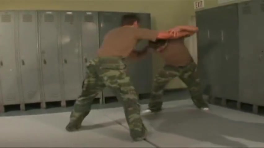 Military Locker Room Wrestling