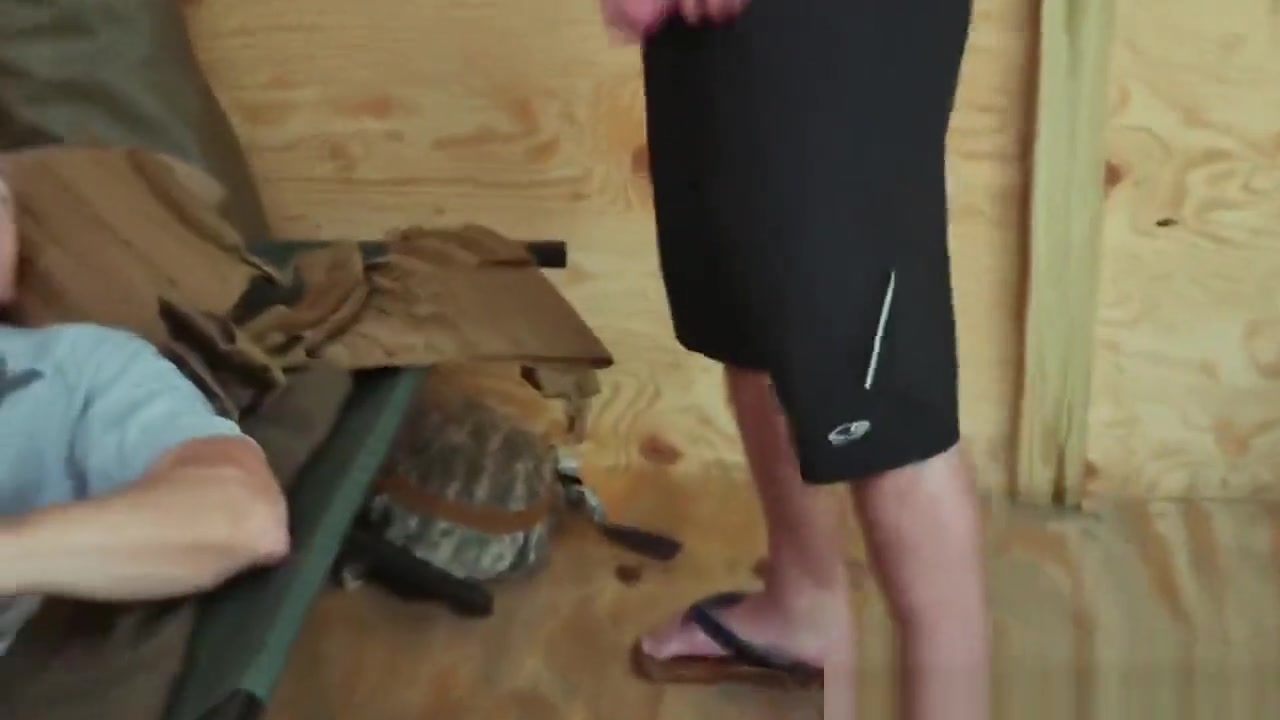 Military guys fuck each other on service in the bathroom