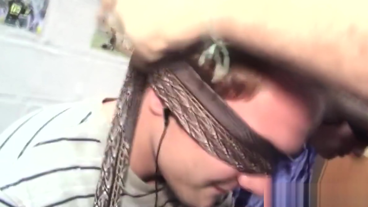 Hazed amateurs sucking cock at gloryhole