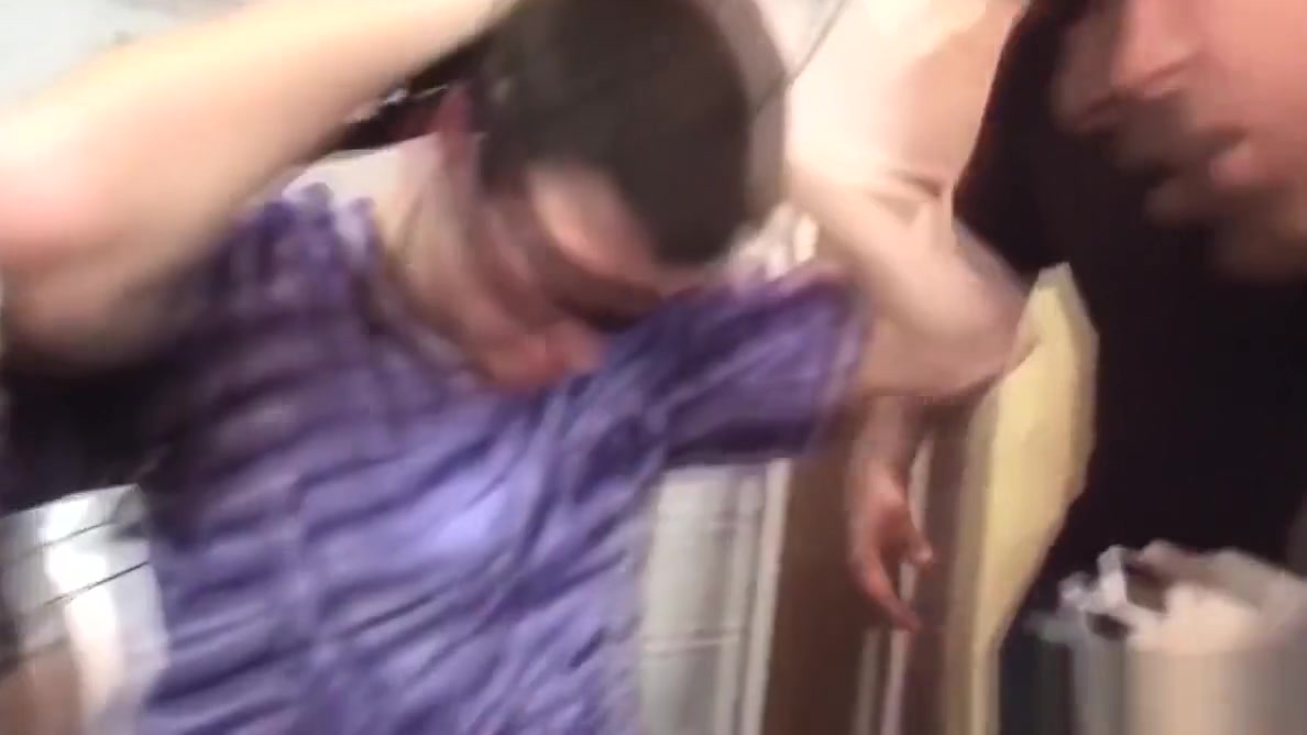 Hazed amateurs sucking cock at gloryhole