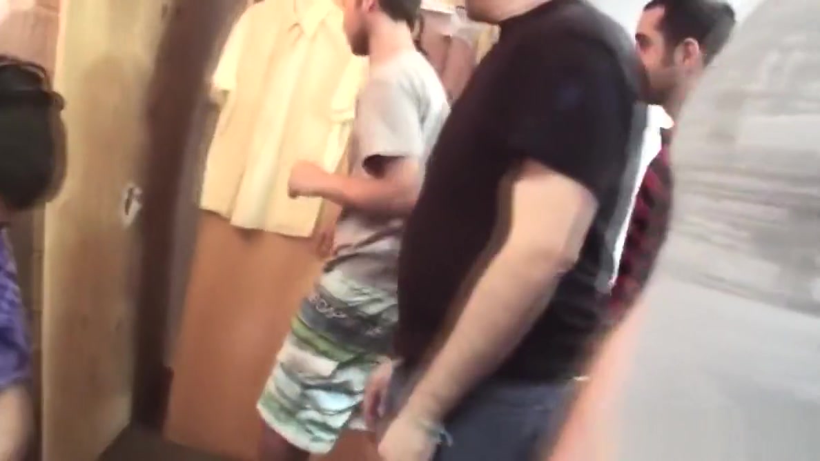 Hazed amateurs sucking cock at gloryhole