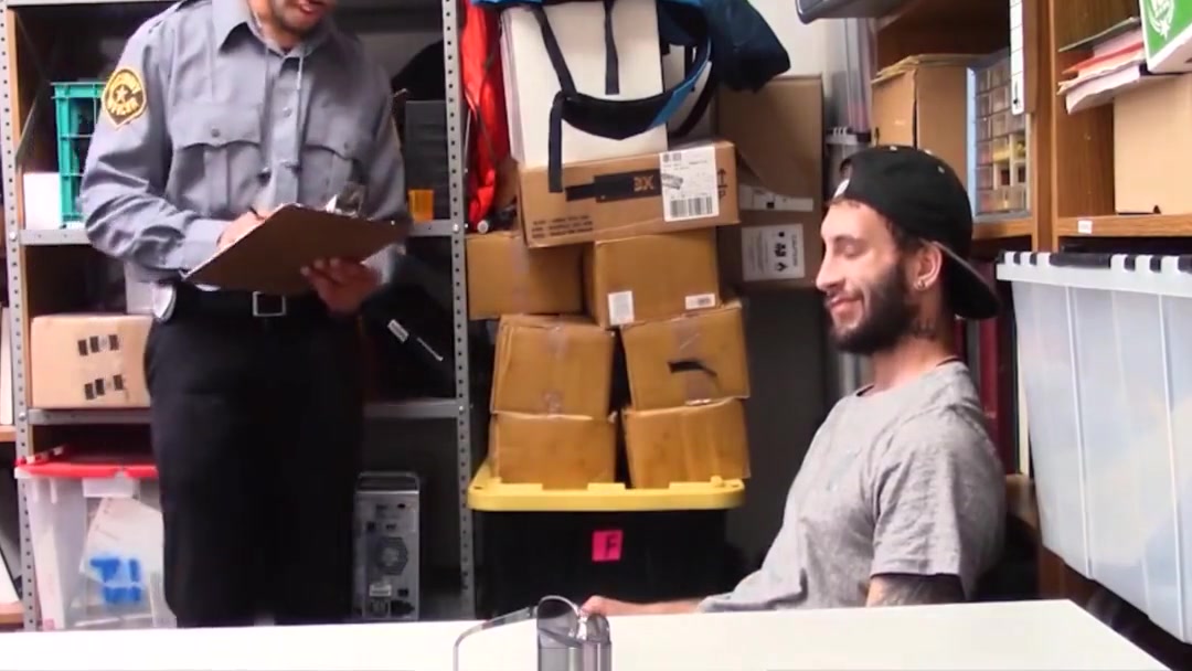 Straight Bad Boy Shoplifter Fucked By Gay Black Officer