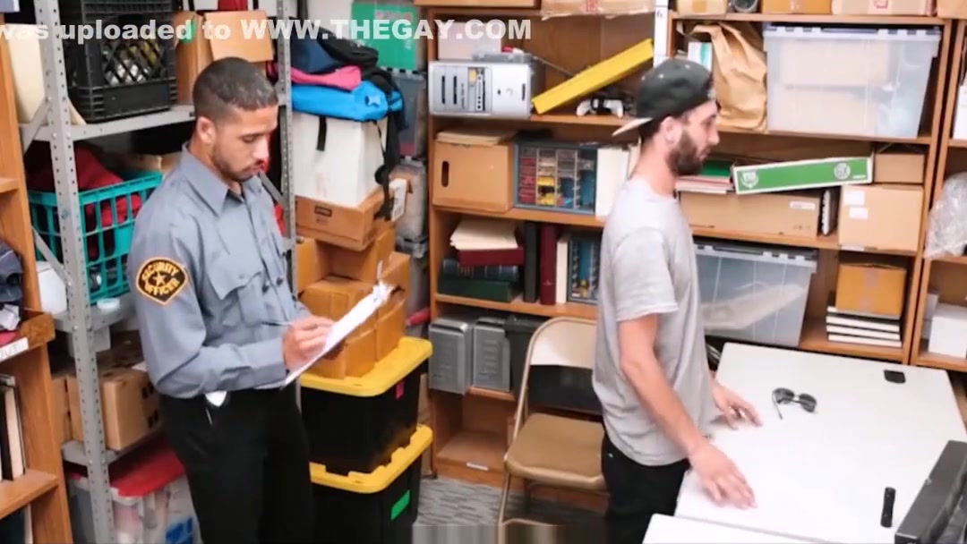 Straight Bad Boy Shoplifter Fucked By Gay Black Officer