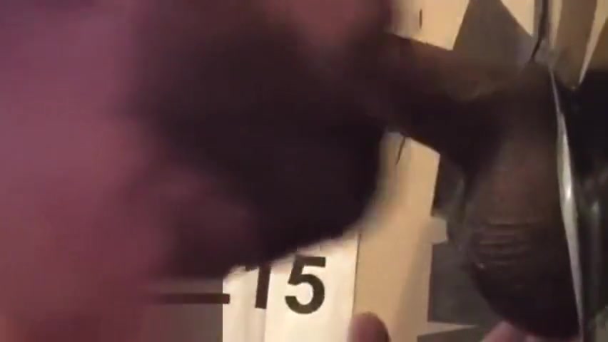 White Muscle Swallows Young Black at Philly Gloryhole