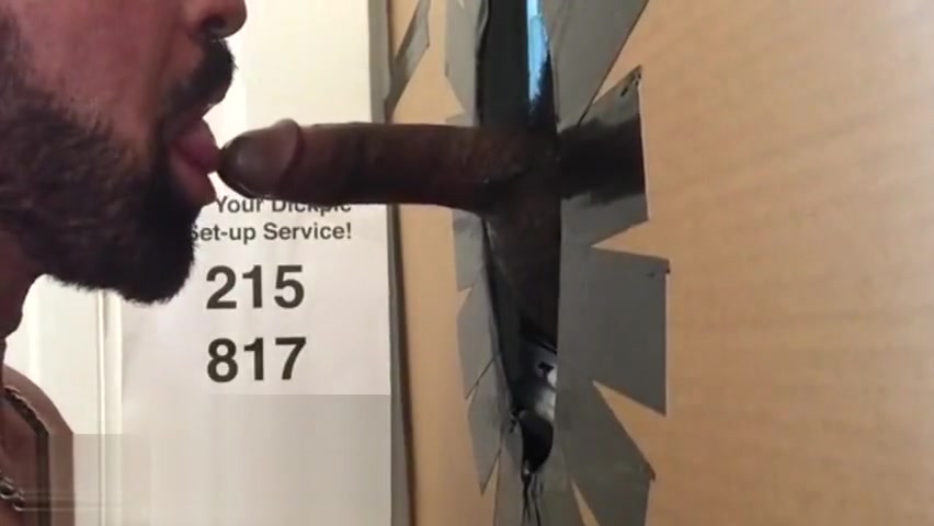 Young Black Bull Gets Deepthroated, Sucked, Swallowed at Philly Glory Hole