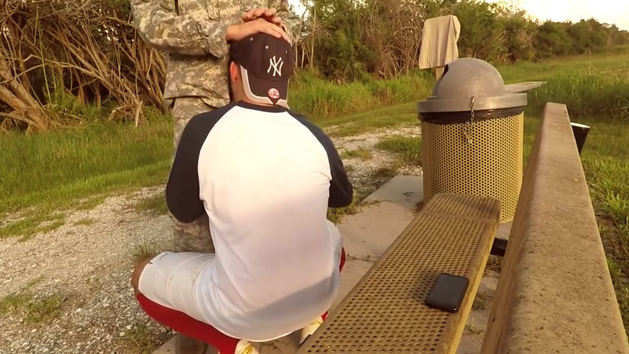 Soldier fucks soccer jock (anonymous uniform army marine bareback outdoor)