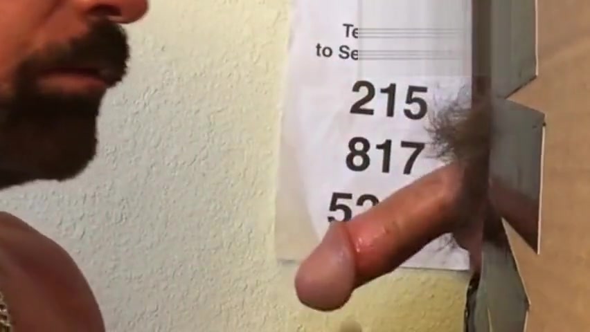 Gloryhole Cocksucker in Philly Drains Massive Cumload from Mushroom Head