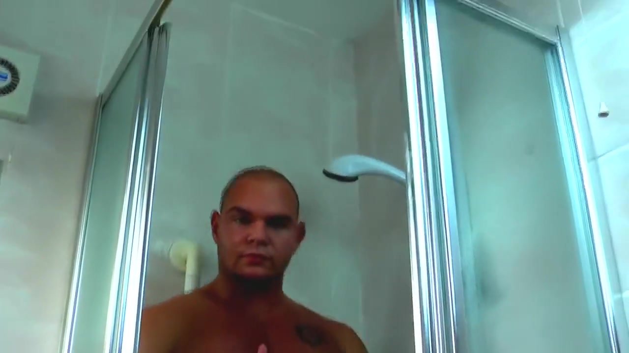 Step dad films his horny Step son in shower