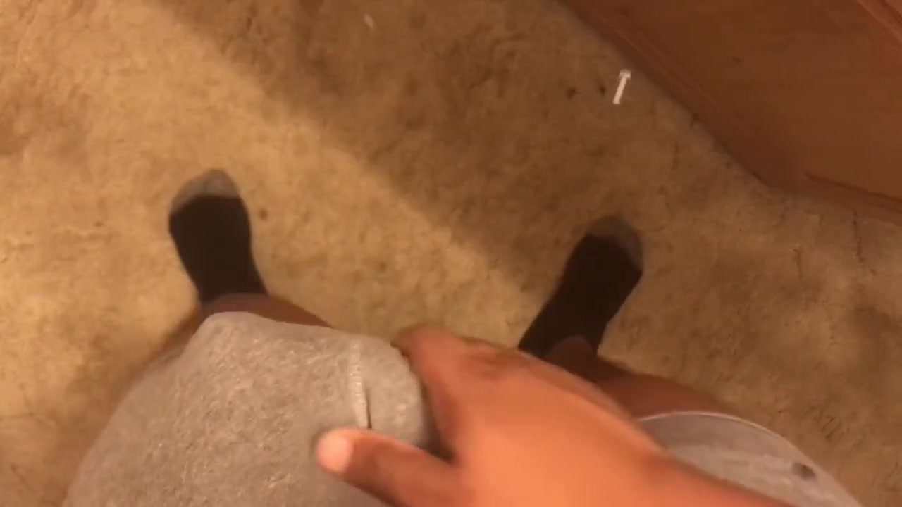 Stroking my thick veiny BBC before showering, cumshot at the end