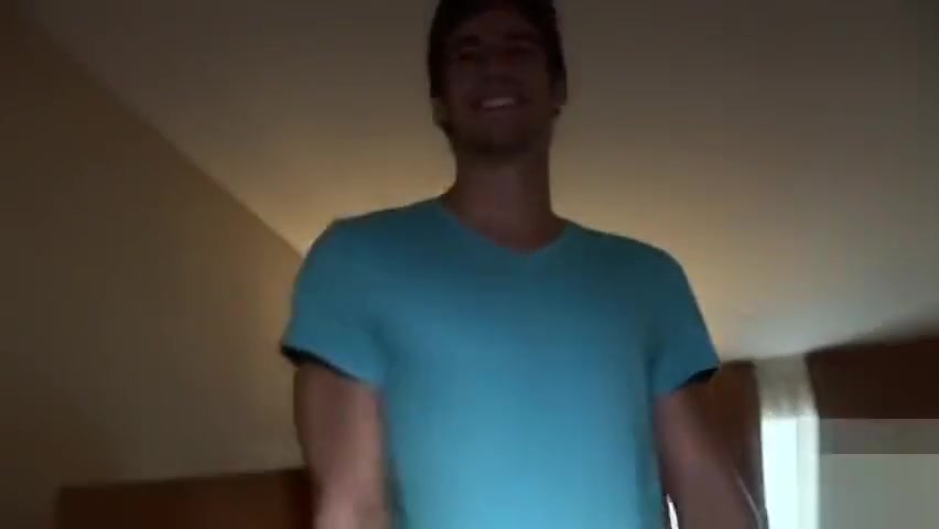 Handsome guy masturbation and showering