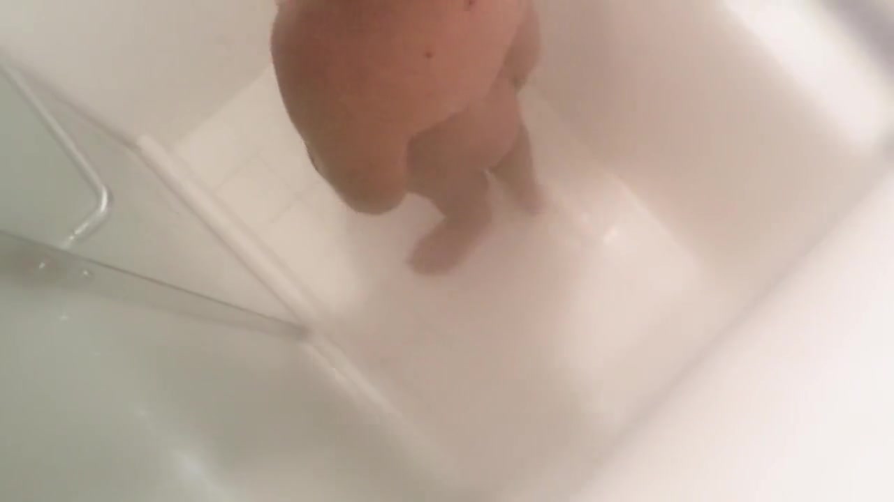 Caught Jerking Massive Thick Cock In Shower