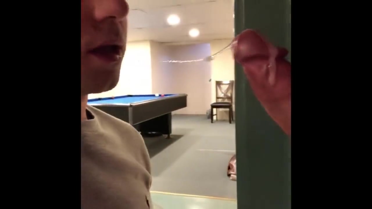 Gloryhole in our basement. Young married couple having fun with each other