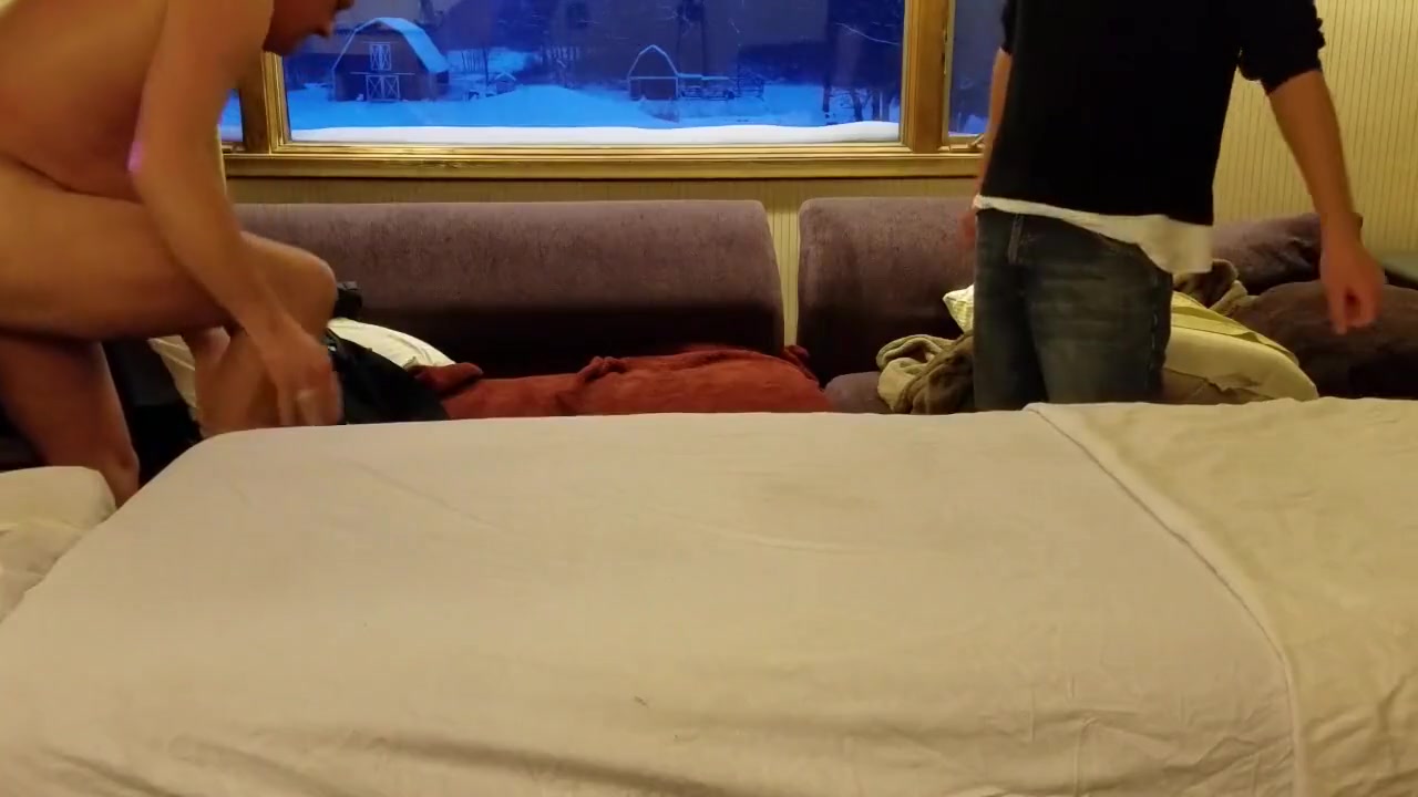Married Step dad gets cock massage