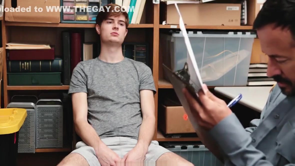 YoungPerps - Bearded Step daddy mall cop fucks straight boy shoplifter hard
