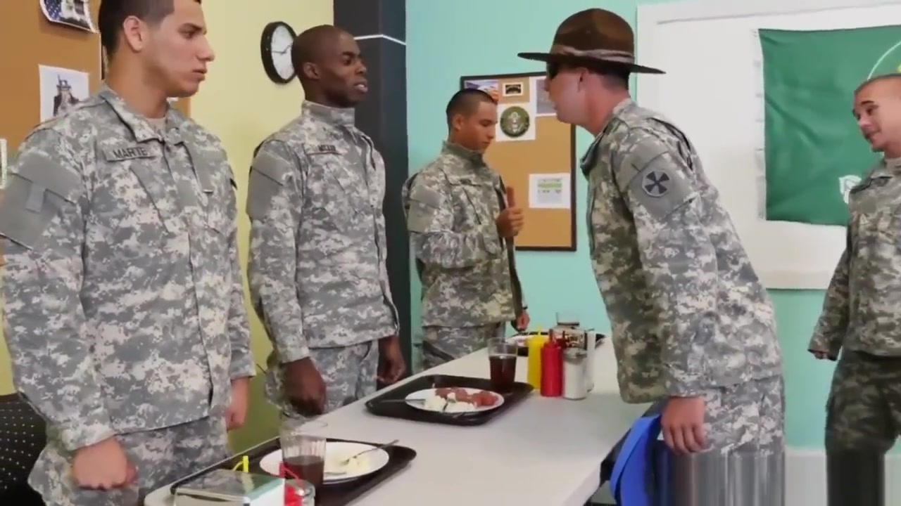 Military muscle men massage gay army sex clips Yes Drill Sergeant!