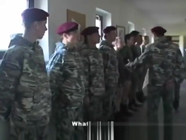 Military guys having fun